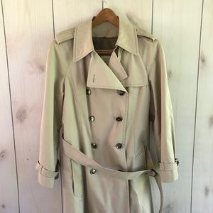 London Fog Trench Coat Lined Maincoats 10 Reg
